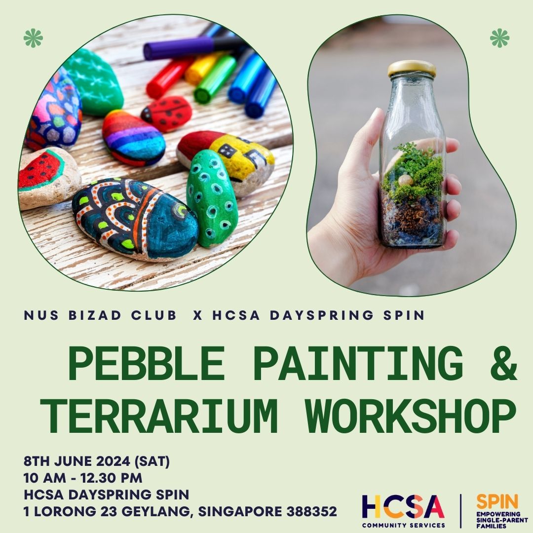 NUS Bizad Pebble Painting & Terrarium Workshop