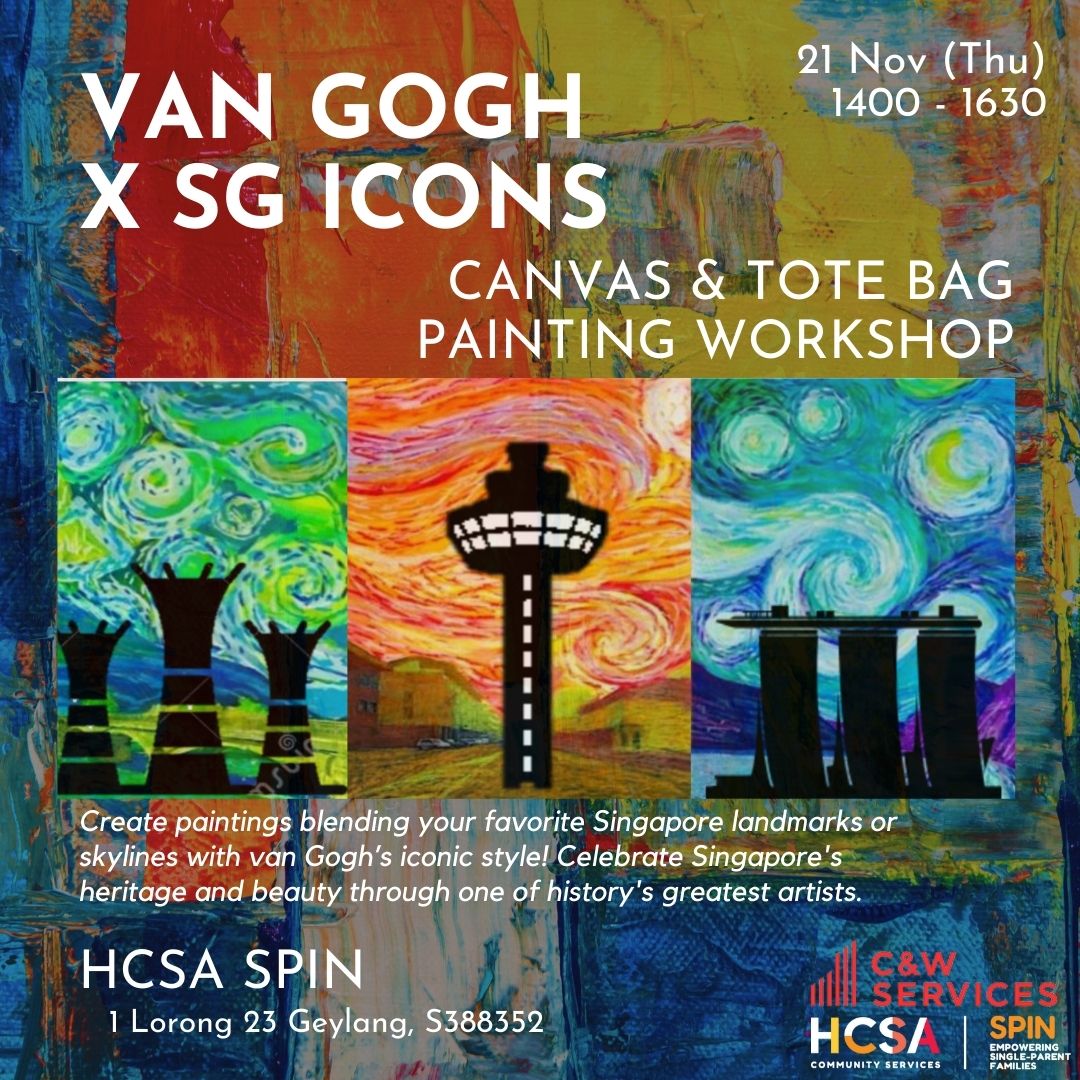 Canvas-Tote Bag Painting Workshop (Van Gogh) (21st Nov)